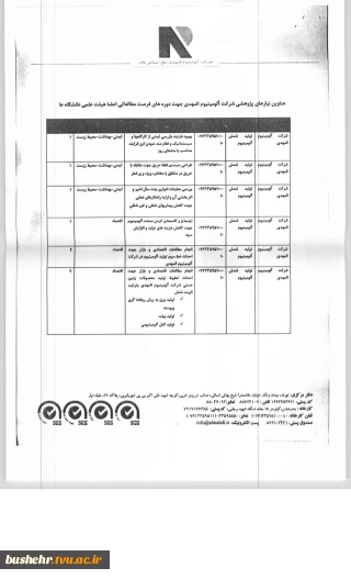 اطلاعیه
قابل توجه اعضای هیات علمی