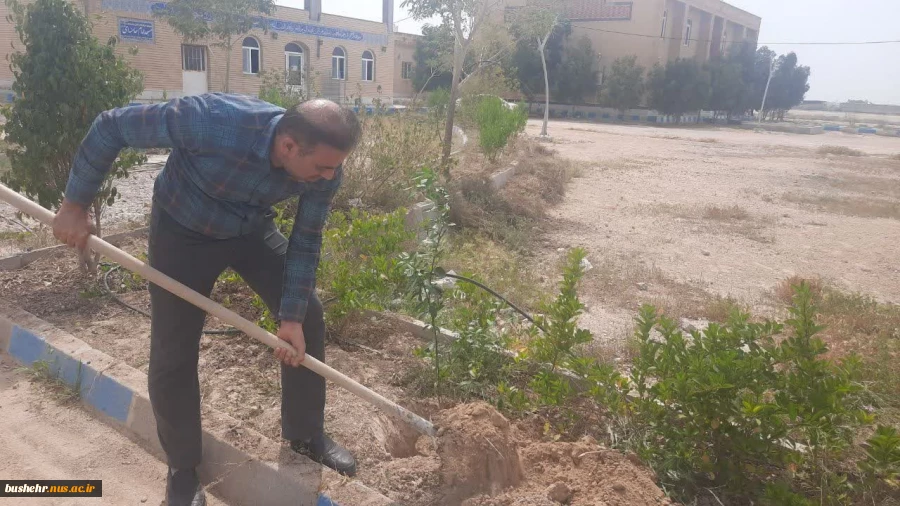 به مناسبت روز درختکاری و هفته منابع طبیعی در دانشگاه فنی و حرفه ای واحد بوشهر برگزار شد؛ 14