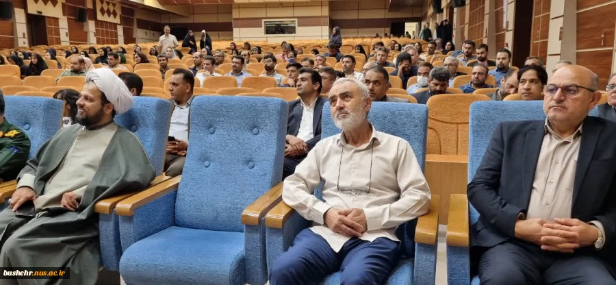مراسم گرامیداشت مقام استاد و تجلیل از استادان سرآمد آموزشی و نمونه بسیجی در دانشگاه ملی مهارت استان بوشهر برگزار شد(به روایت تصویر) 3