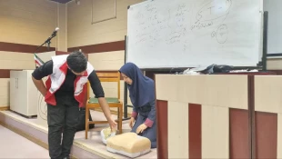 برگزاری کارگاه آموزشی ضمن خدمت توانمندسازی کارکنان دانشگاه ملی مهارت(آموزشکده پسران بوشهر-آوزشکده دختران بوشهر-آموزشکده پسران کنگان) با عنوان "کمک‌های اولیه و CPR "با همکاری جمعیت هلال‌احمر استان بوشهر 5