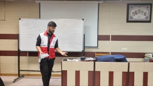 برگزاری کارگاه آموزشی ضمن خدمت توانمندسازی کارکنان دانشگاه ملی مهارت(آموزشکده پسران بوشهر-آوزشکده دختران بوشهر-آموزشکده پسران کنگان) با عنوان "کمک‌های اولیه و CPR "با همکاری جمعیت هلال‌احمر استان بوشهر 11